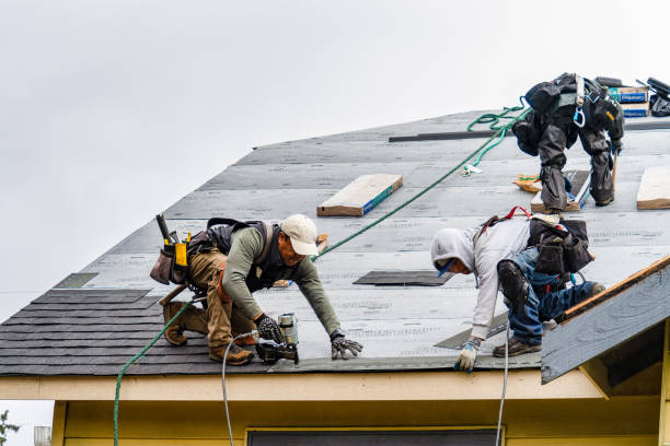 Professional Storm Damage Roof Repair technician working in Santa Rosa, NM